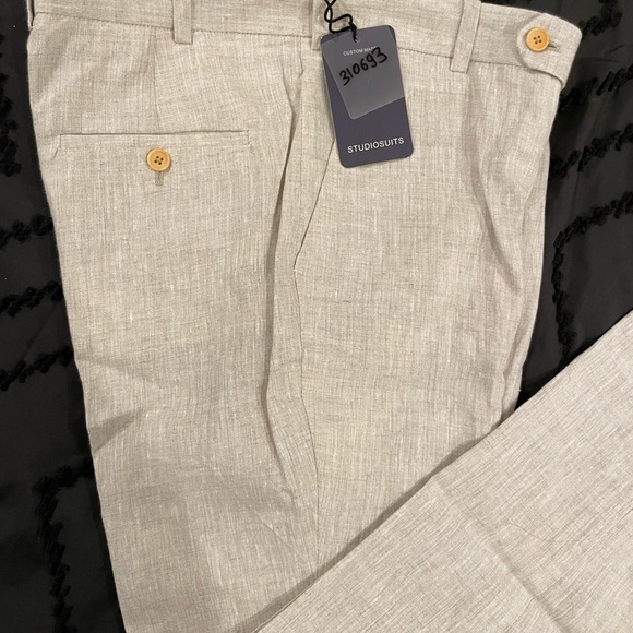 Studio Suits Men’s Custom Pure Linen Suit + custom linen shirt - Picture 8 of 16